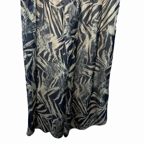 Bellambra Italy Womens Silk Blend Palazzo Pants Size L Wide Leg Resort Boho - Picture 9 of 15